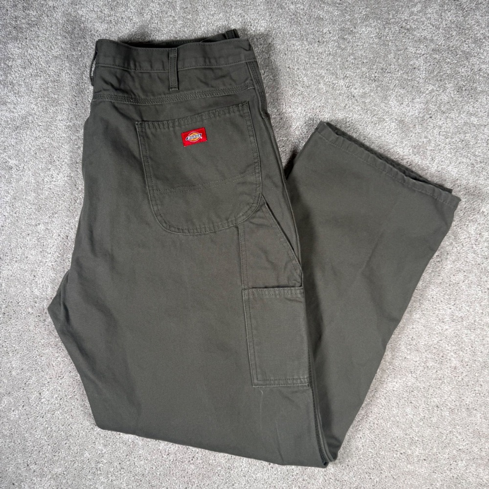 Dickies Men's 42x32 Olive Green Utility Cargo Carpenter Work Pants